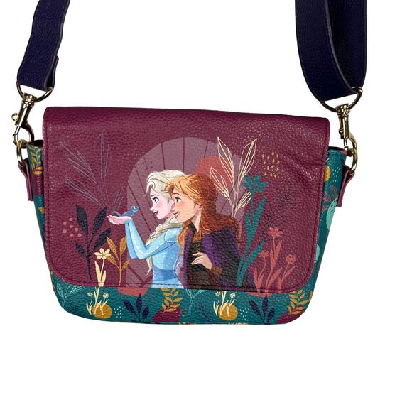 Disney Parks Frozen Princess Anna & Elsa Crossbody Bag Purse - Picture 2 of 7